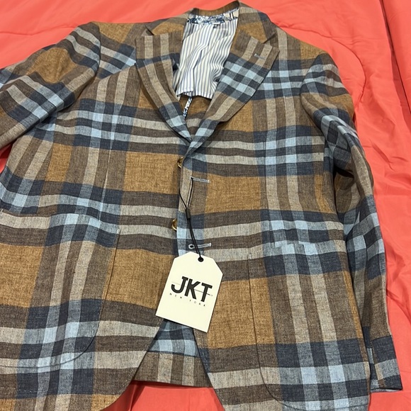 JKT NEW York mens jacket linen absolutely stunning size 42 regular new - Picture 14 of 14